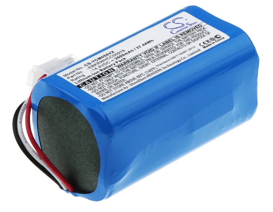 Replacement Battery for Yujin Robot  iClebo Smart YCR-M04-1, iClebo smart YCR-M05-10 EBKRBKDL001039, EBKRWHD00686 14.4V/mA