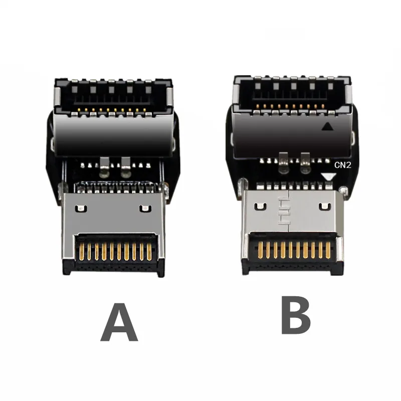 

USB 3.1 Type-E материнская плата 20-контактный разъем угловой 90-градусный адаптер штекер-гнездо Удлинитель для кабеля кронштейна типа с