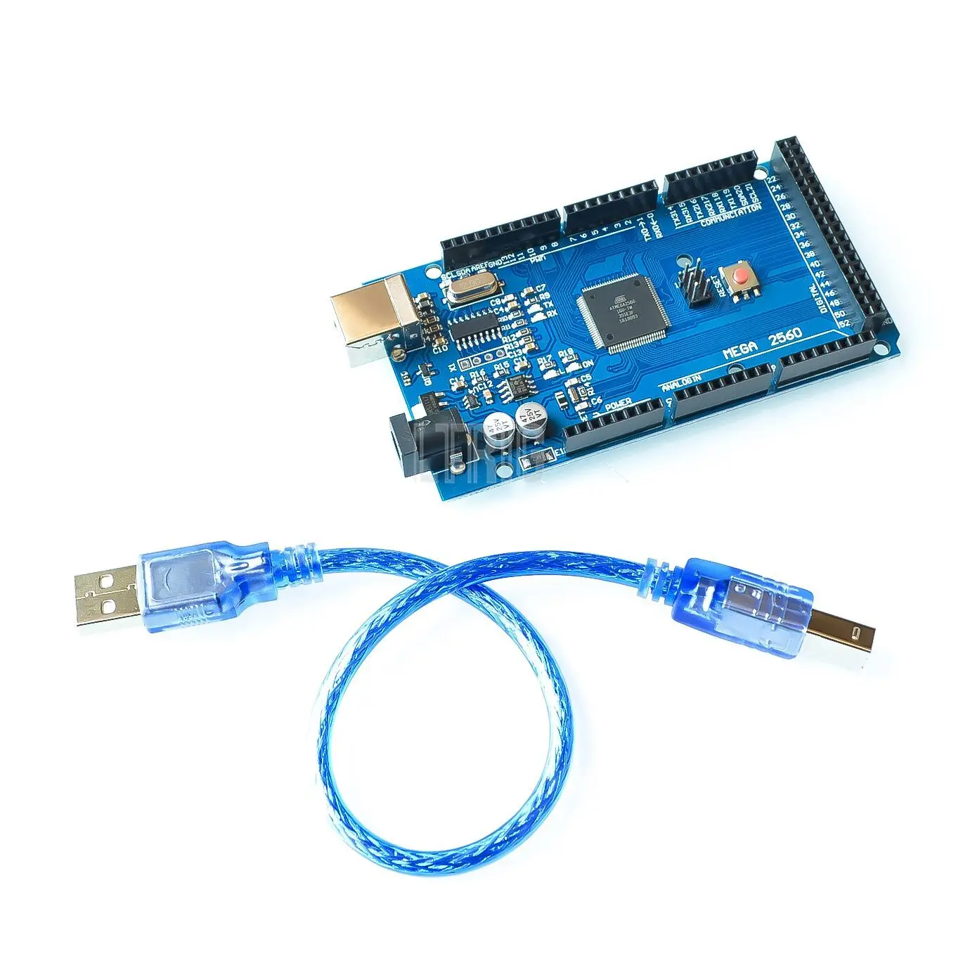 

LTRIG custom 1Pcs MEGA 2560 R3 ATmega2560 AVR USB board +free USB cable (ATMEGA2560 /CH340 ) 2560