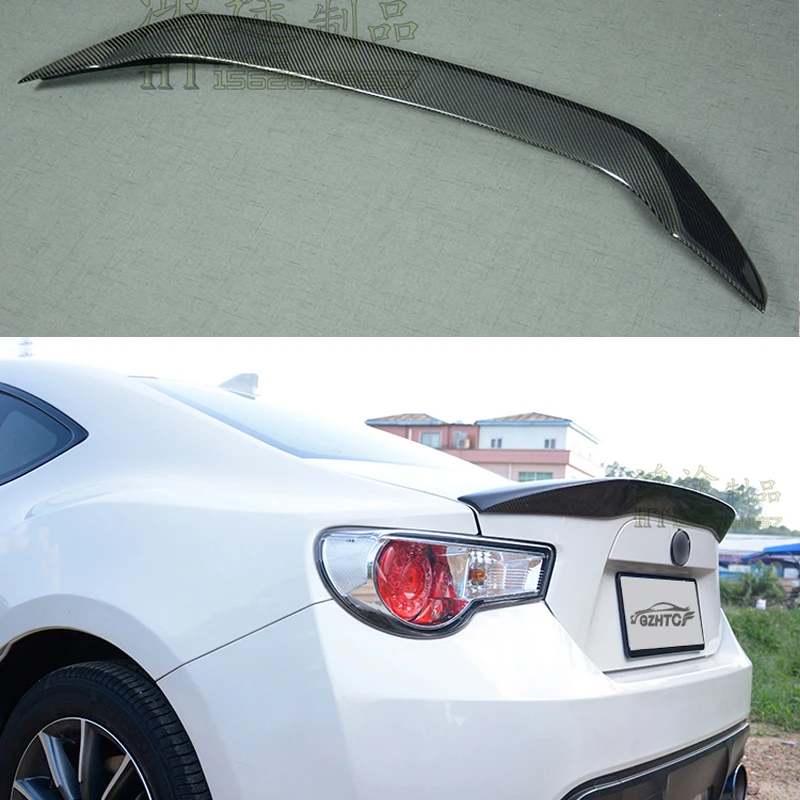 Car-styling Carbon fiber Material KS Style GT 86 BRZ Rear Trunk wing spoiler For Subaru BRZ Toyota 86 GT86