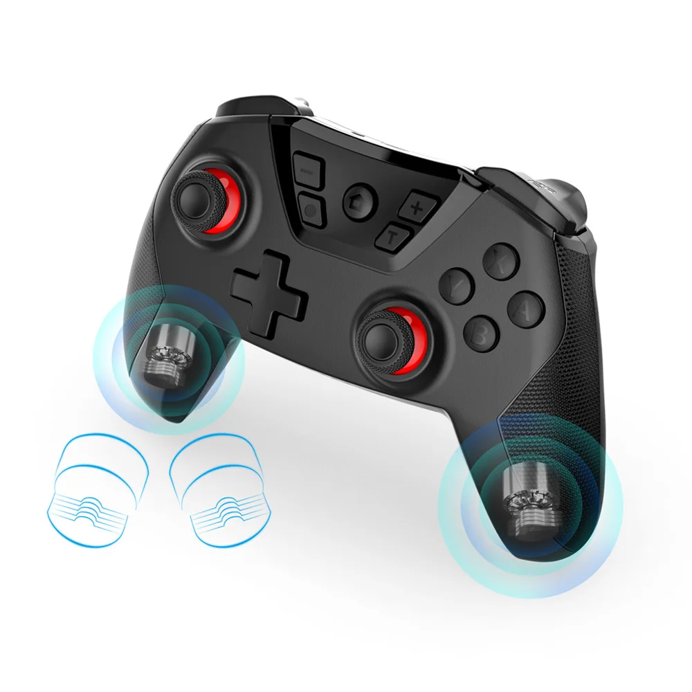 For Switch PRO Game Wireless Joystick Bluetooth-compatible Joypad Controller with Wake-up Turbo Double Motor Vibration Function