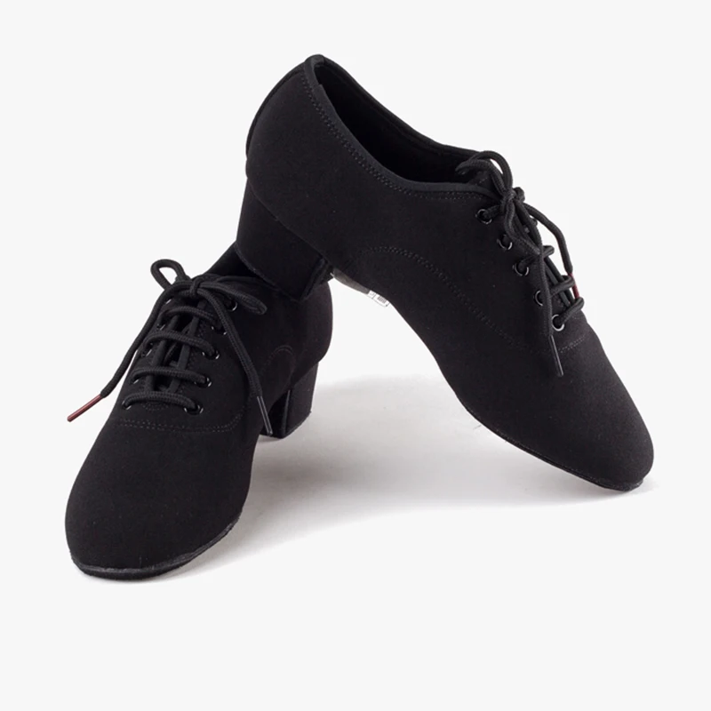 Sapatos de dança latina para mulheres, genuíno BD T1-b, Import Oxford Lace, calçados esportivos, salto preto para professor, 4,5 cm, lona genérica, masculino e feminino, atacado