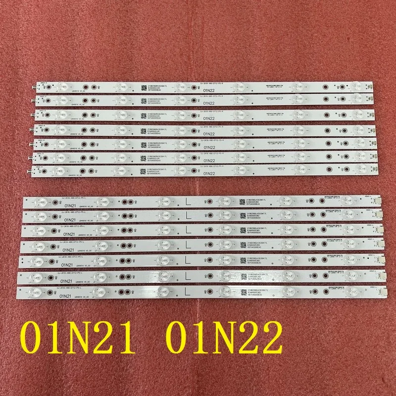 

14pcs LED backlight strip for SONY KD-49X6000D 49PUS7272 49PUS6581 49PUS6561 49PUS6501 49PUS6551 LB49016 V1_00 TPT490U2-EQLSJA.G