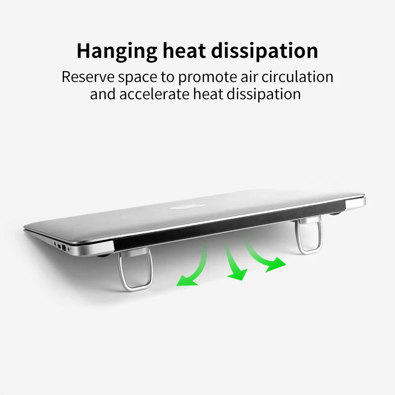 Mini supporto per Laptop portatile in metallo 1 paio supporto invisibile di sollevamento pieghevole per macbook accessori per Laptop Dell Lenovo