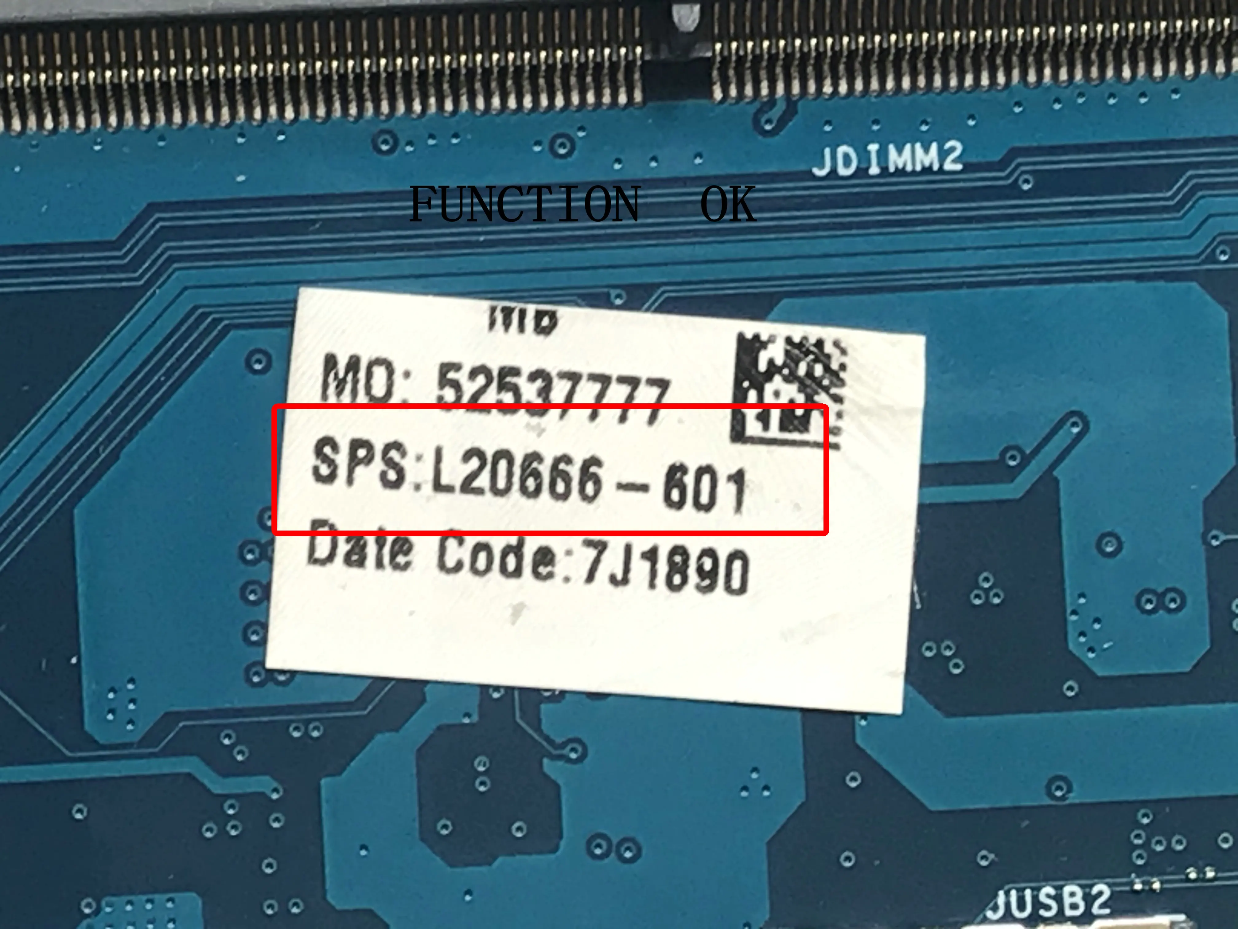 

FAST SHIPPING. BRAND NEW,L20666-601 For HP 15-DB LAPTOP MOTHERBOARD, ONBOARD PROCESSOR Ryzen3 2200U
