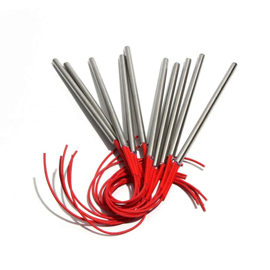 10PCS 12.5mm 190~220mm 201SUS Cartridge Heater 110/220/380V Tubular Electric Mould 590/600/620/650/690W Heating Resistance Part