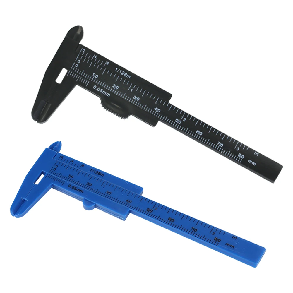 Micromètre à pied à coulisse à Double échelle, Mini outil de mesure du diamètre, Gadget pour le travail du bois, mesure de la profondeur, 80mm