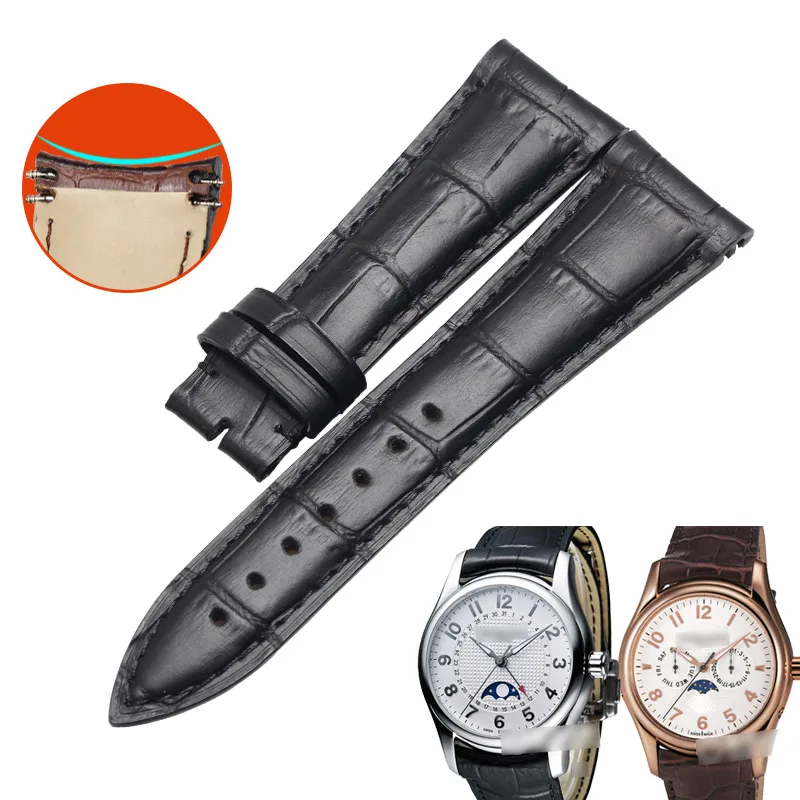 WENTULA watchbands for Frederique Constant FC-330 calf-leather band cow leather Genuine Leather leather strap watch band