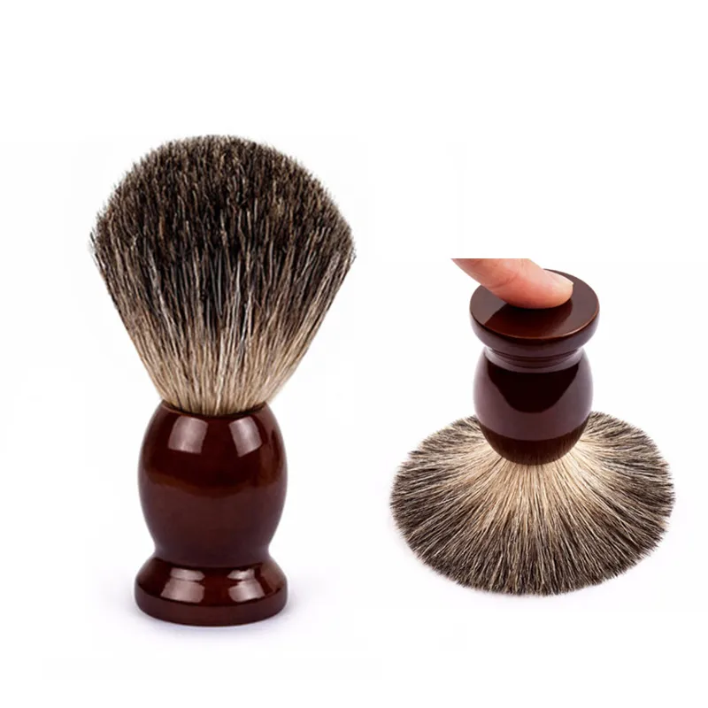 

Retro Man Pure Badger Hair Shaving Brush Wood 100% for Razor Double Edge Straight Classic Safety Razor Brush Gift Dropshipping