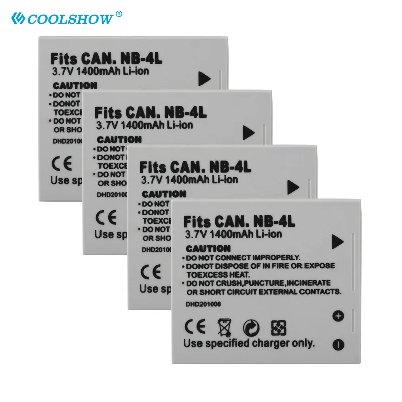 Аккумулятор для Фотоаппарата Canon IXUS 30 40 50 55 60 65 80 100 SD1000 1100 SD780 SD960 1400 мАч