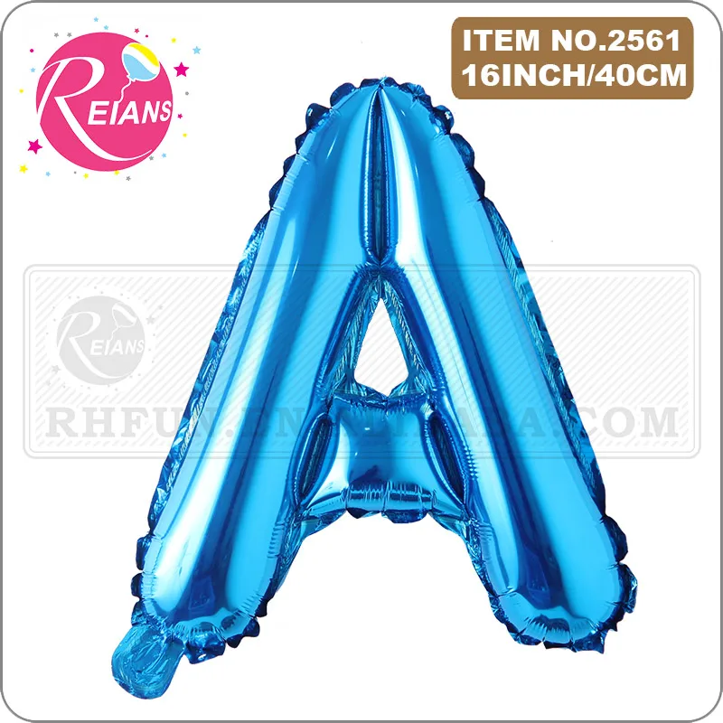 16 Inch Blue Alphabet Letters number Foil Balloon Happy Birthday Balloons Letter Birthday Party Decorations Kids Balloon banner