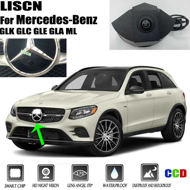 Front View Camera For Mercedes Benz Class A C ML CLA CLS GLA GLA GLK Night Vision Backup Camera Parking Logo Camera Front Camera