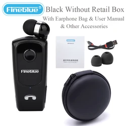 Mini Fineblue F920 Wireless Retractable Portable Bluetooth Headset Headphone Remind Vibration Wear Clip Sports Running Earphone
