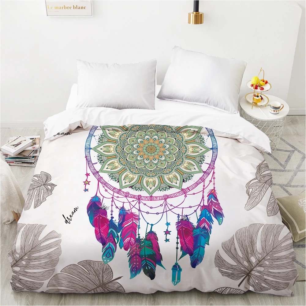 Nordic Duvet cover Quilt/Blanket/Comfortable Case Luxury Bedding 140x200 150x200 240x220 for Home 3D Print Dreamcatcher colour