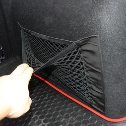 Universal Storage Rear Seat Back Net goods Mesh Trunk Car Organizer Stowing Tidying Auto Accessories Travel Pocket Bag Network