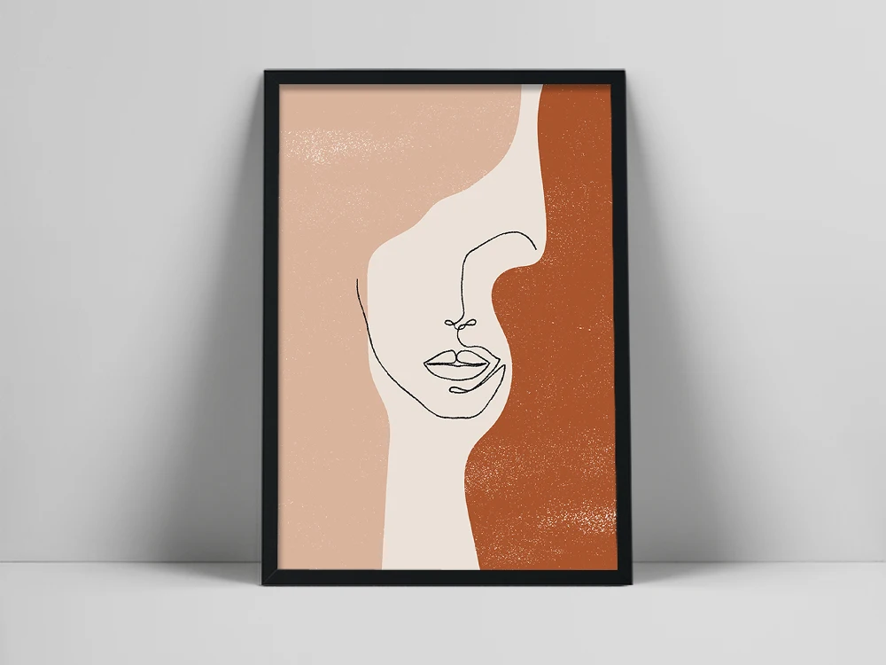 Abstract Face Line … - image