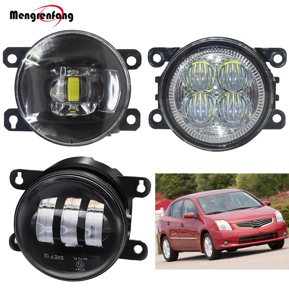 

Car LED Lens Fog Light Kit For Nissan Sentra 2.0L L4 2009 2010 2011 2012 Front Bumper Fog Lamp Daytime Running Light DRL 12V