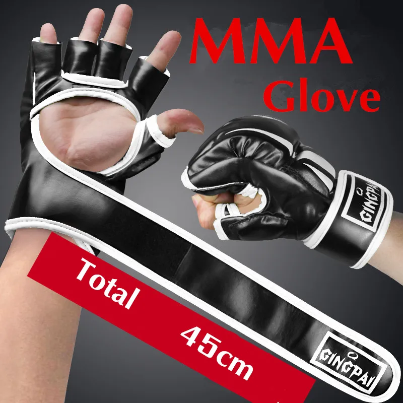 Profectional PU Leather MMA Gloves Sparring Punch Ultimate Mitts Sanda Fighting Training Sandbag Equipment Pair for Adult Men