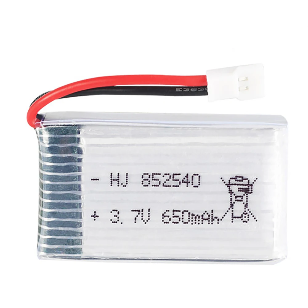 3.7V 650mAh Drone Rechargeable Lipo Battery For SYMA X5C X5C-1 X5 H5C Quadcopter Parts 852540 20C Lipo Battery 3 Battery set