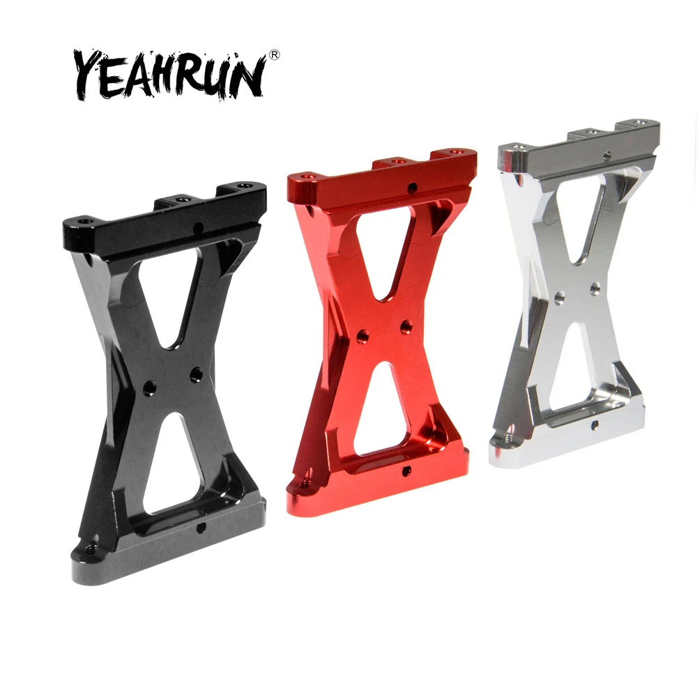 YEAHRUN Aluminum Alloy Rear Chassis Brace Crossmember Fixed Mount for TRX-4 1/10 RC Crawler Car Upgrade Parts