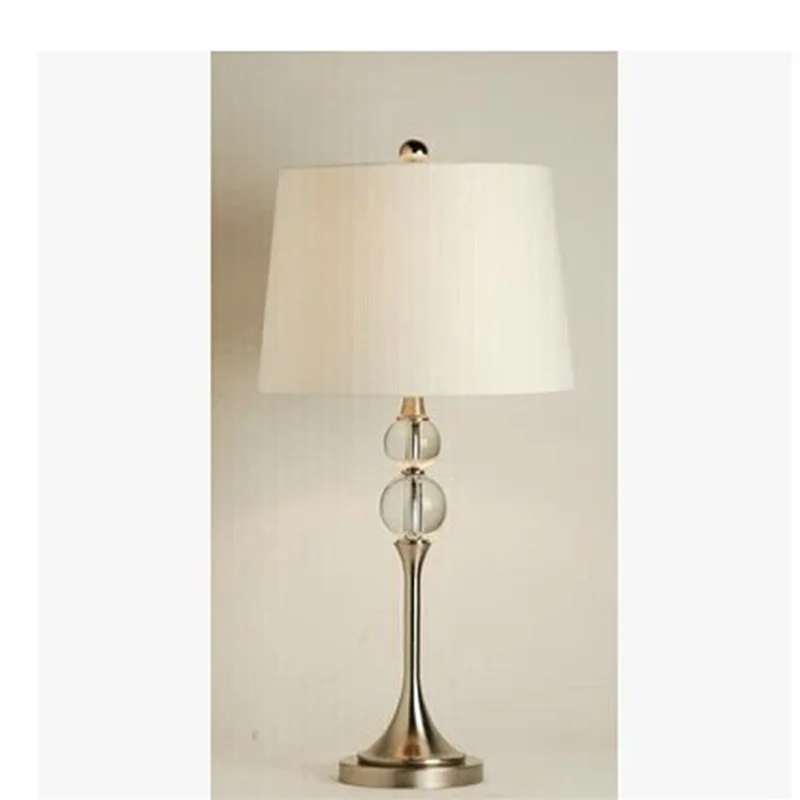 Hongcui Simple Table Lamp Modern LED Crystal Decorative Desk Light for Home Bed Room Bedside