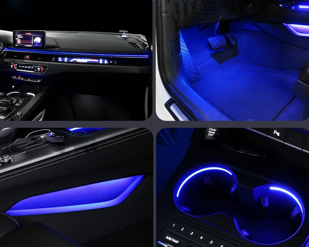 For Audi A4 B9 A5 2017 2018 2019 2020 32 Colors Interior Atmosphere Light ambient light Door contour lights