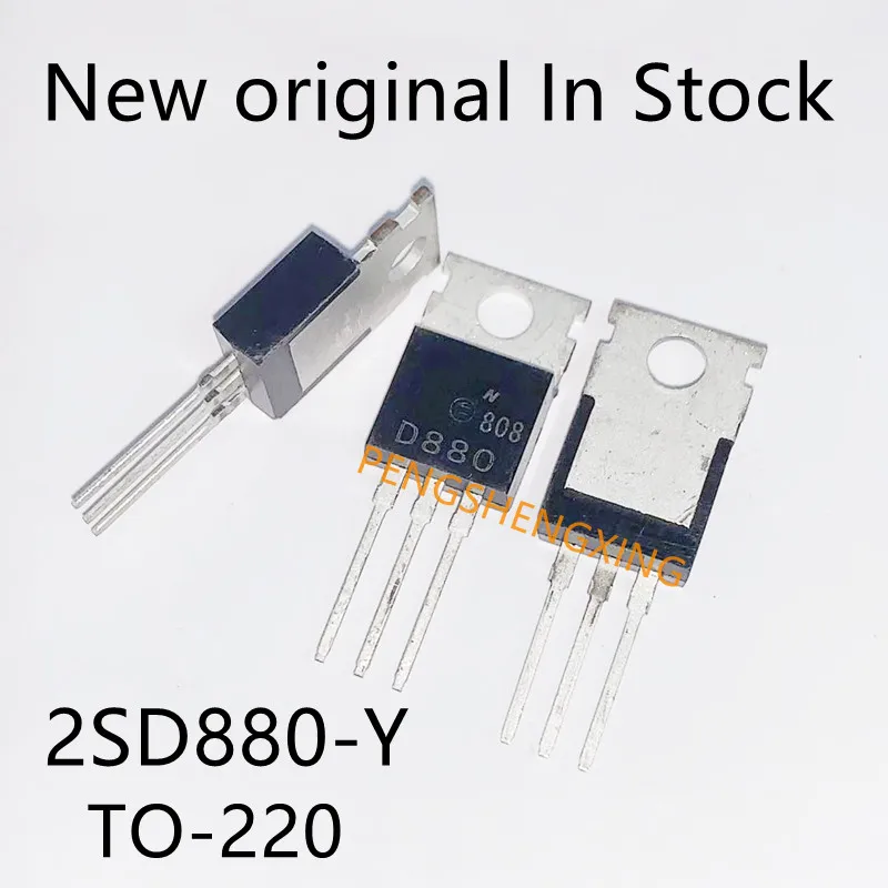 10 PÇS/LOTE 2SD880-Y D880 60V 3A poder transistor TO-220 Nova mancha original venda quente