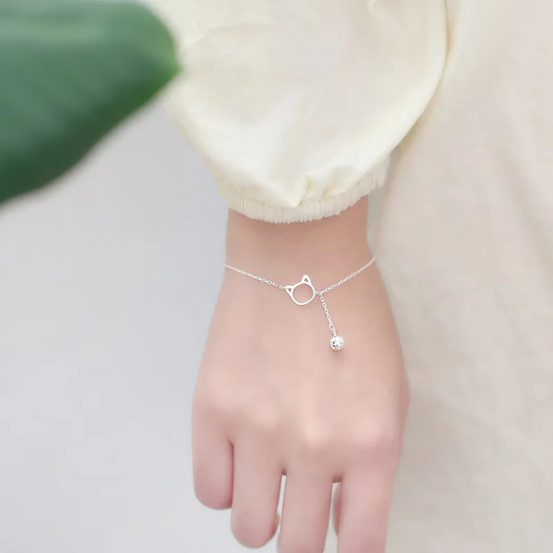 New Art 925 Sterling Silver Jewelry Female Simple Geometry High-quality Popular Bracelet For Women Valentine\'s Day present