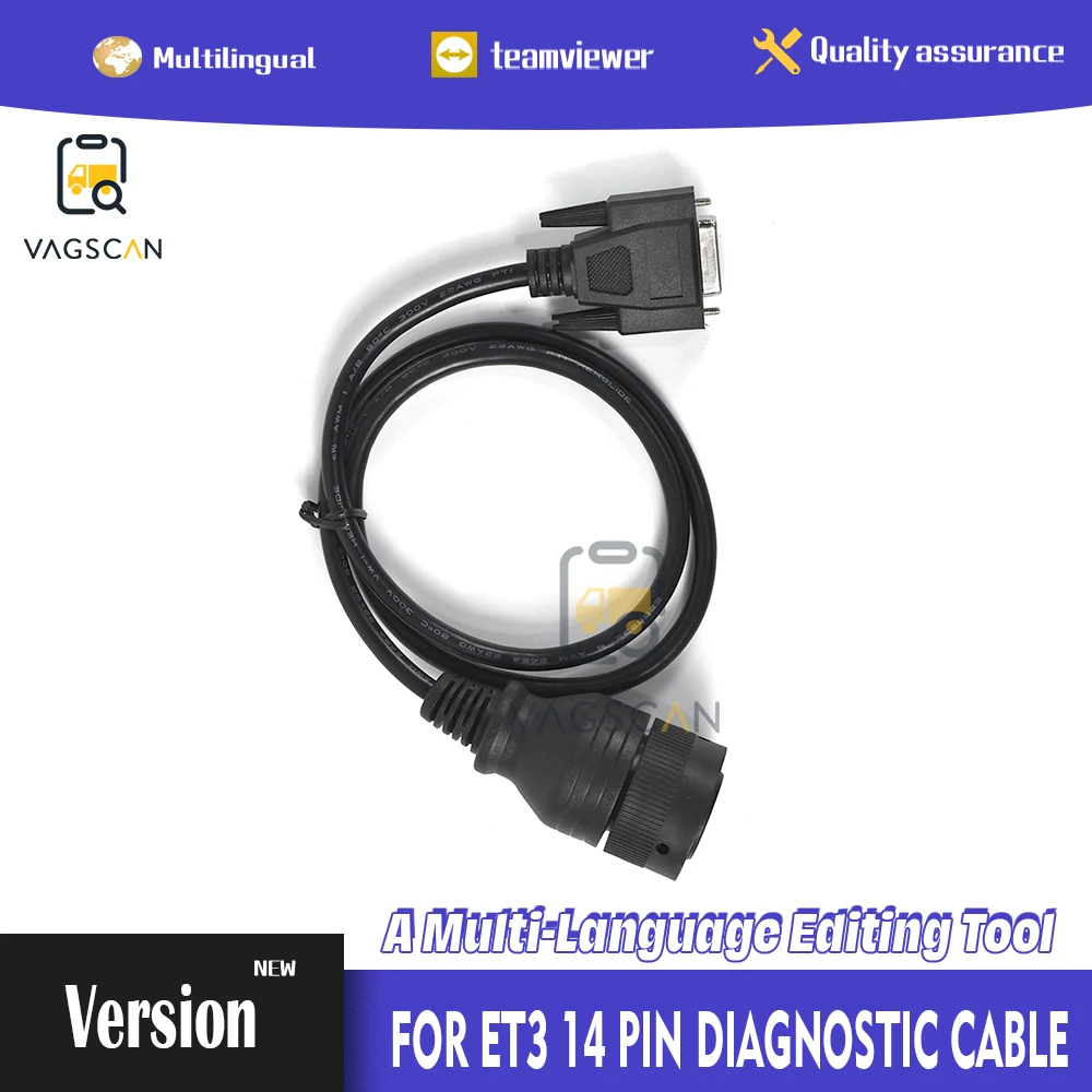 

For ET3 317-7485 Diagnostic Interface 14 Pin Diagnostic Cable Trucks Excavators Loaders Diagnosis Tool