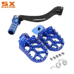 CNC Gear Shift Lever Foot Pegs Rest Footrests Pedal Footpegs For Yamaha YZ250F WR250F WR450F YZ WR 250F 450F YZF WRF 250 450