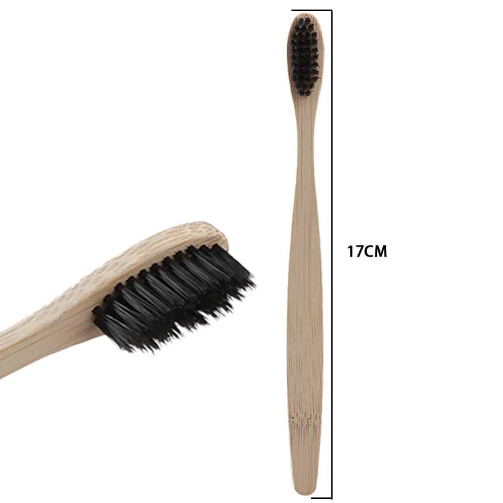 8pcs Travel Eco-friendly Bamboo Wooden Toothbrushes Bristle Oral Tooth Brush Teeth whitening Adult Oral Care