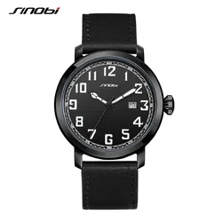 Sinobi Lederen Horloge Heren Horloge Mode Eenvoudige Japan Geïmporteerde Beweging Sport Militaire Horloges Man Horloges Reloj