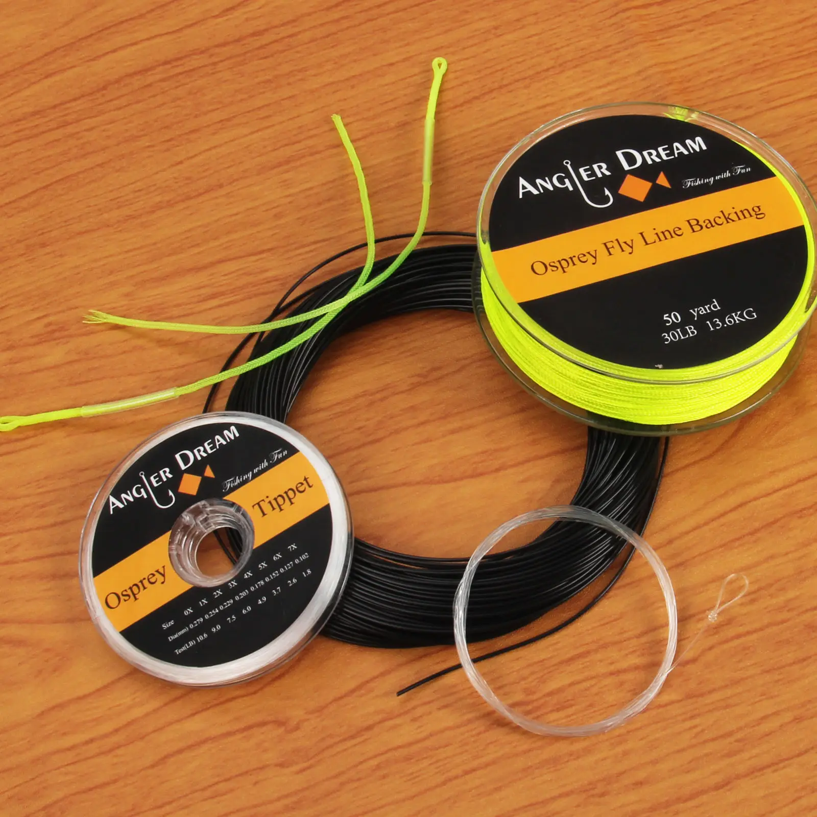 WF 5/6/7/8/9S Fly Fishing Line Sinking 100FT Weight Forward Fast Full Sinking Black Fly Line and Leader/Tapet/Backing/Connectors