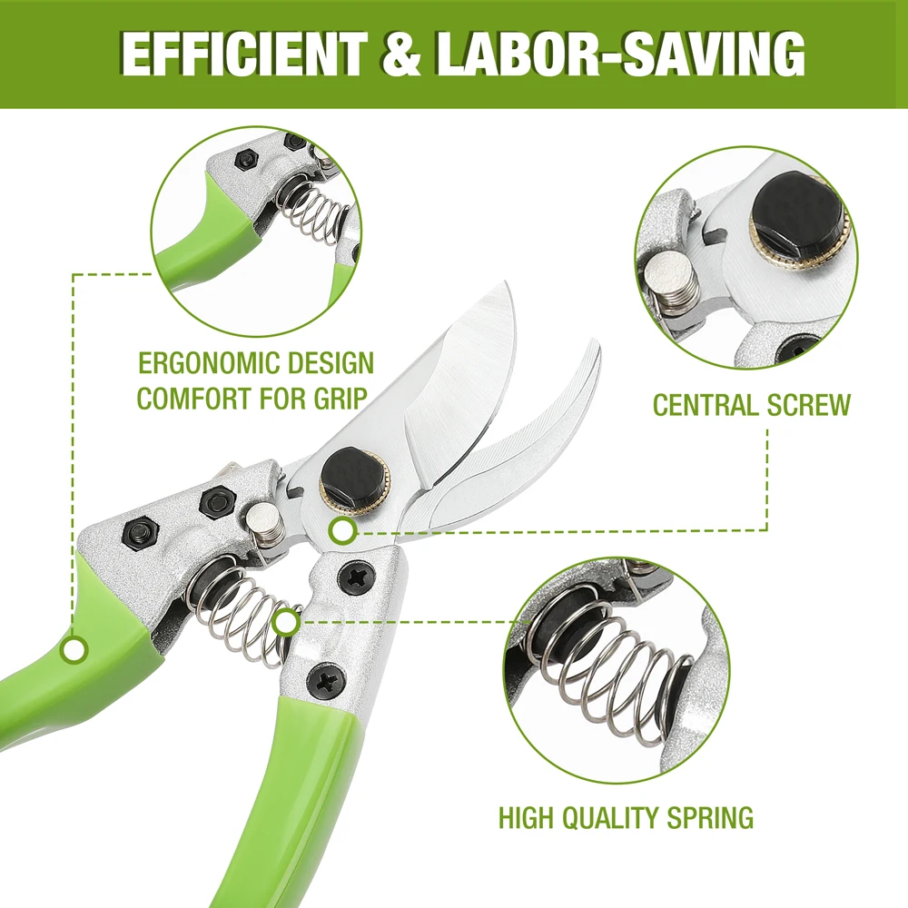 WORKPRO 3 Máy Tính Bộ Dụng Cụ Làm Vườn Thép Không Gỉ Chịu Lực Kéo Cắt Tỉa Bộ Cao Nhánh Cắt Tỉa Bộ Dụng Cụ Cho vườn Cỏ