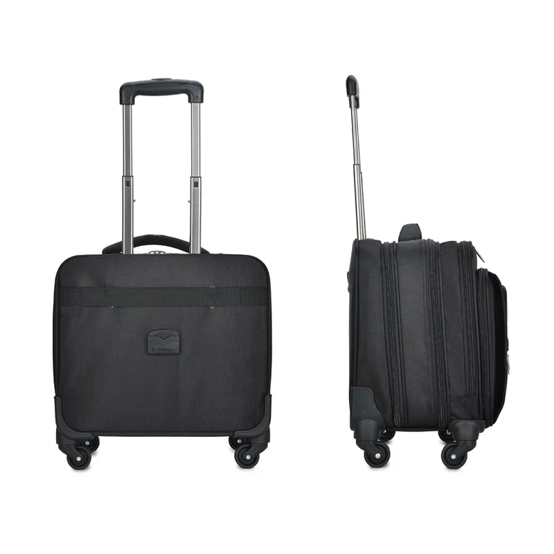 Nieuwe Business Oxford Rolling Bagage Tas Wielen 18 inch Heren Multifunctionele Handbagage Koffer Trolley Tas Luxe Reistas