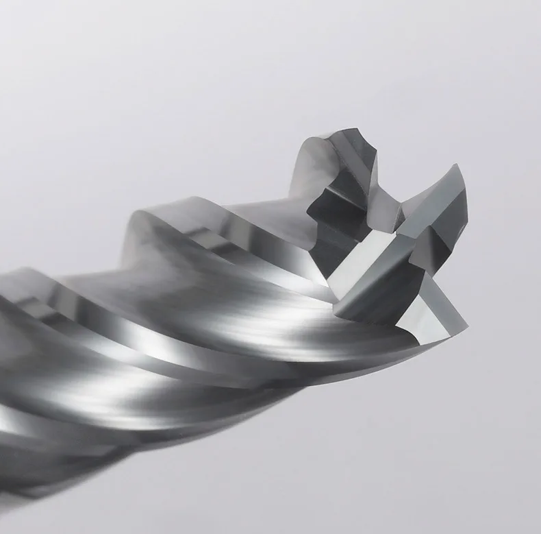Fresa in metallo duro 4 flauto indurire lega di acciaio al tungsteno fresa frontale utensili speciali a controllo numerico CNC acciaio inossidabile HRC 58