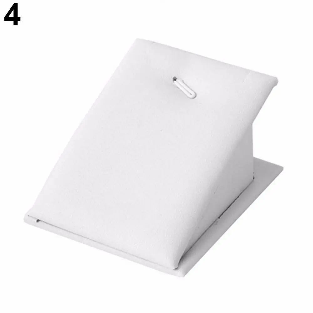 1Pc Jewelry Stand Holder for Counter Show Props Pendants Necklaces Chains Gifts Organizer Velvet Mini Protable Display Rack