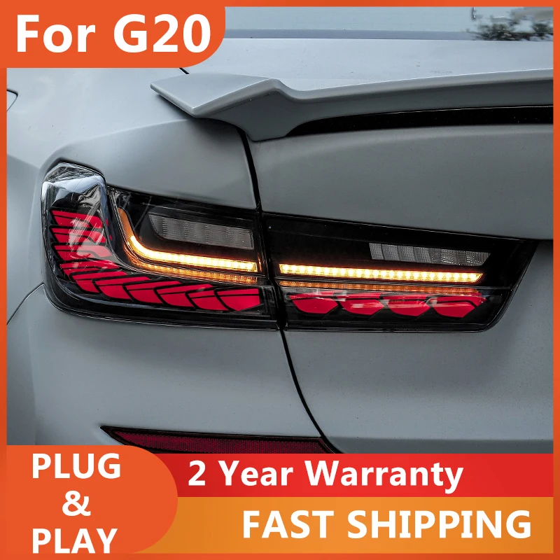 

Автомобильные аксессуары для BMW G20, задний фонарь G38 2019-2021, 3-местные задние фонари, задние DRL, противотуманные фары, указатель поворота, задний ход