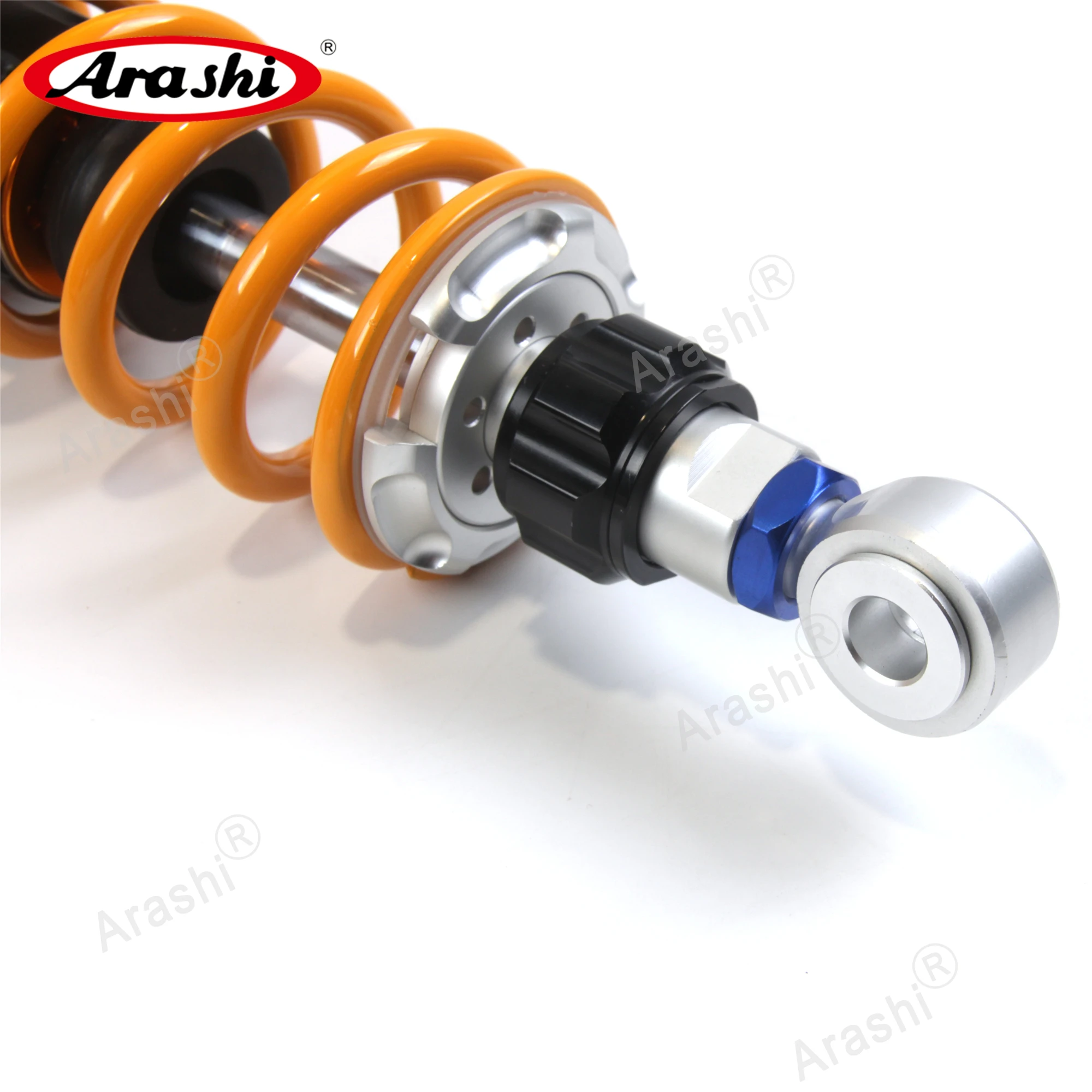 ARASHI Universal 330mm Motorcycle SuspensionFor SUZUKI GSX400 Inazuma 1997-2000 Adjustable Nitrogen Charged Rear Shock Absorber