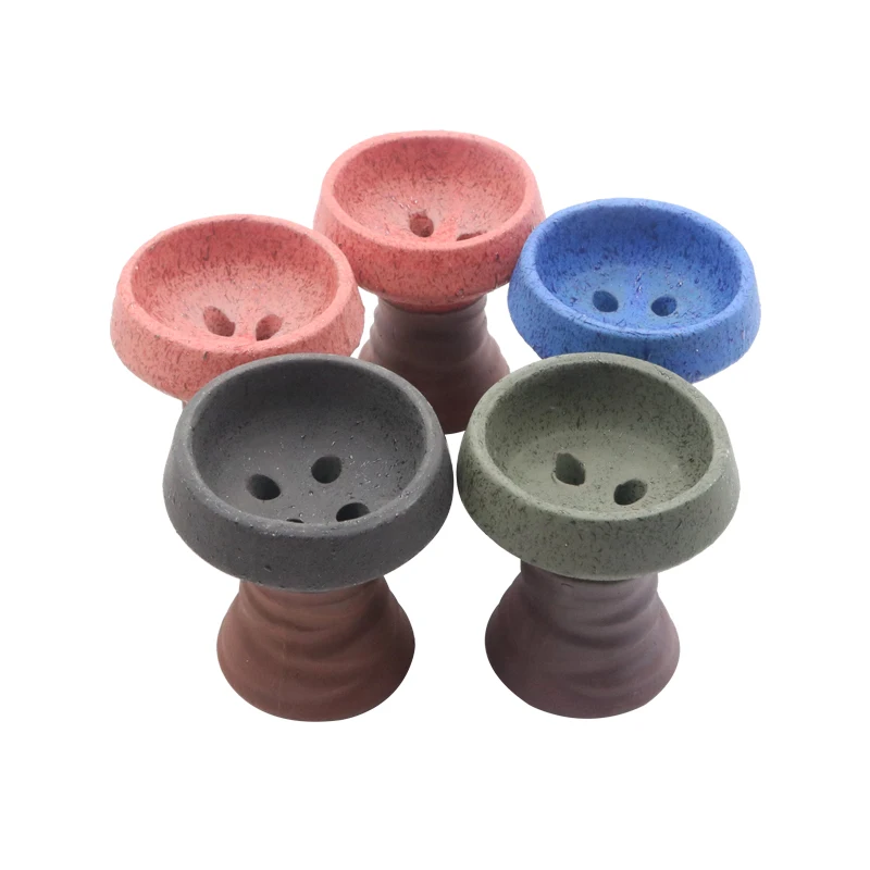 

1PC Four Hole Hookah Ceramics Tobacco Bowl Head Shisha Smoking Chicha Sheesha Narguile Accessories