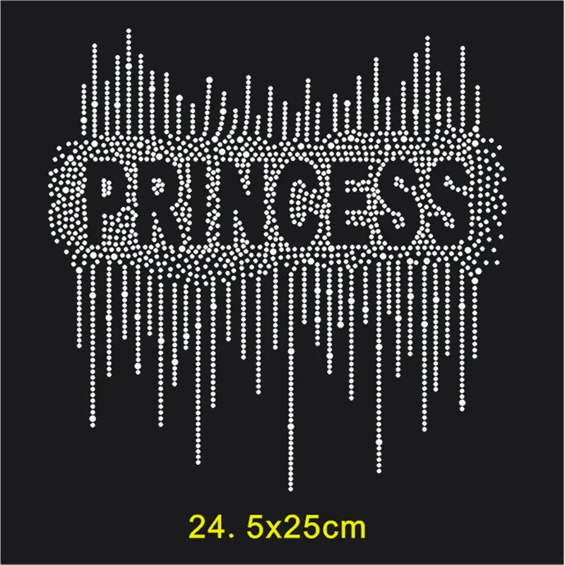 

Big Princess strass applique hot fix motif iron on crystal transfers design hot fix rhinestone designs iron on transfer patches