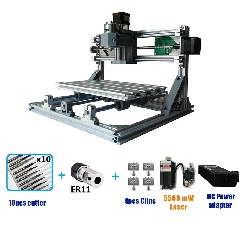 Mini máquina de gravação a laser cnc 3018 gravador a laser diy hobby ferramentas corte grbl para madeira pcb pvc mini roteador cnc3018