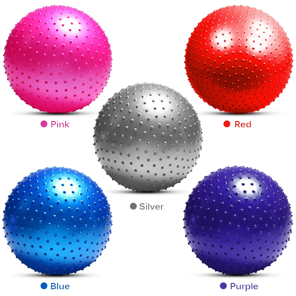 45CM / 55CM 65CM 75CM Barbed Massage Ball Sports Yoga Balls Point Fitness Gym Balance Fitball Pilates Workout Exercise