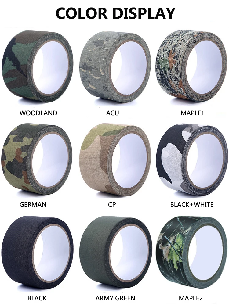 Ruban Adhésif MFH Flecktarn – 5cm X 10m – Camo Army, Stealth Gun – Neuf