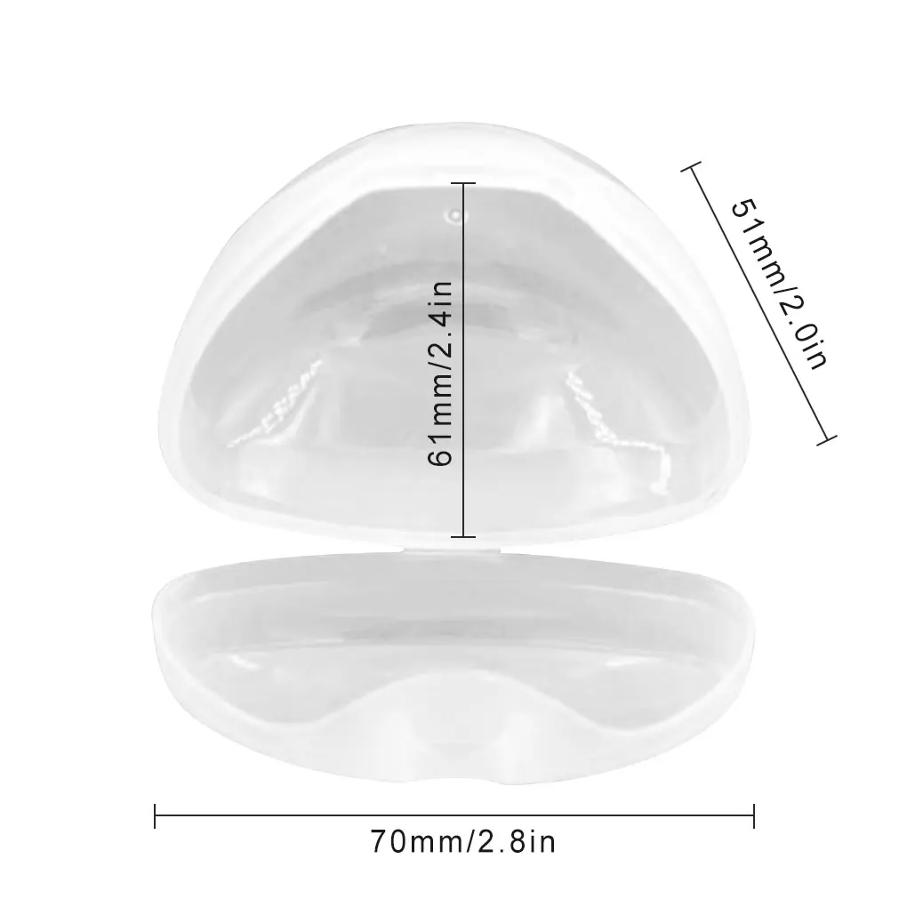 

4pcs Baby Soother Holder Pacifier Box Transparent Storage Case Shield