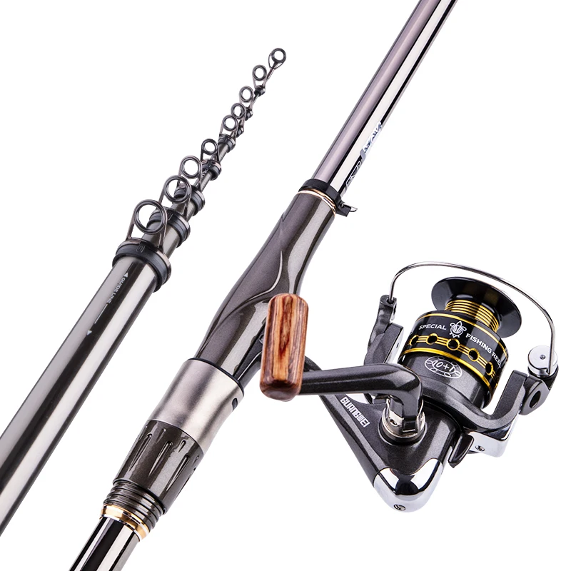 2# 3# 4# Rock Fishing Rod Carp Wedkarstwo Olta Carbon Fiber Telescopic Sea Spinning Rod Ultralight Hard Rod Pesca 3.6m 4.5m 5.4m