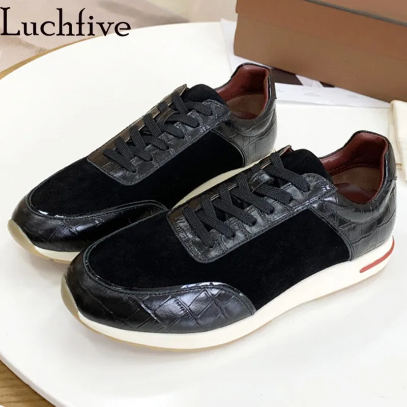 

Hot Sale High Quality Men Flat Shoes Real Leather lace up Loafers Shoes Comfortable Luxury Brand Shoes Casual Walking Shoes Man