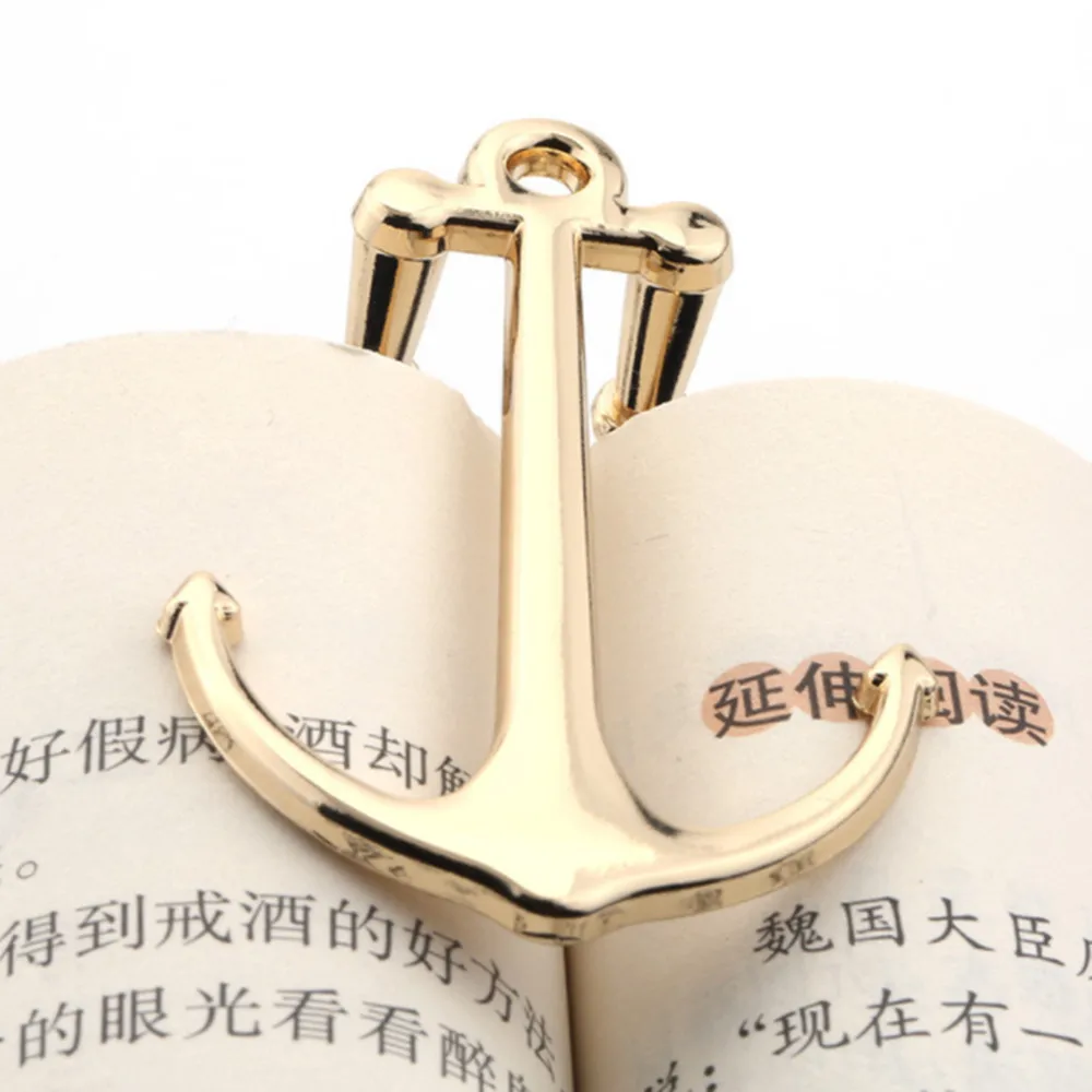 Creative Bookmarks Metal Anchor Bookmark Page Holder Clip for Students Book Read Graduation Gifts School Office Supplies