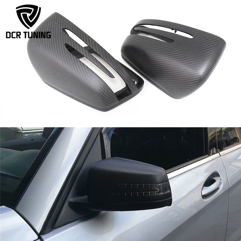 For Mercedes Carbon Mirror W204 W207 W212 W176 W218 W221 Carbon caps for Mercedes A C CLS E CLA Class Carbon Fiber Mirror Cover