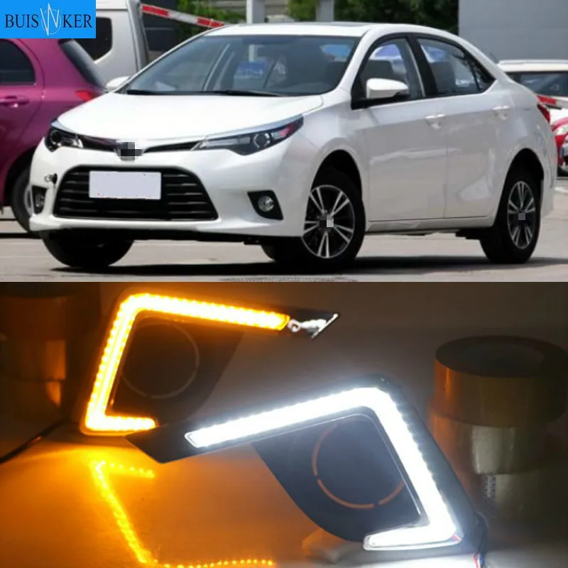 

Car LED Daytime Running Lights DRL /Turn Signal Lamp For Toyota Levin 2014-2016